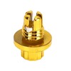 KIMISS Wheel Rivets, Pack of 25 Rim Rivets Gold ABS