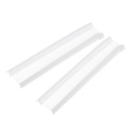 sourcing map 3000pcs Standard Tagging Gun Fasteners 0.8x0.3 Inch Plastic Tags Clothing Tags Transparent 15mm/0.6inch Tags Barbs Attachments for All Standard Price Tag Gun