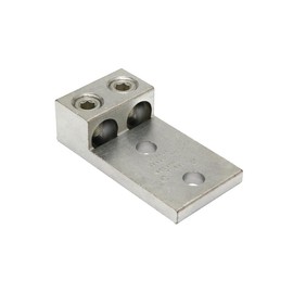 Burndy K2A36U-2N Universal Terminal 2 Conductor lugs 2 Str. - 600 kcmil Aluminum Or Copper Wire Range 1/2 Stud Hole 2.41 Width 4.69 Length 1.56 Height 0.44 Thick 375lb Recommended Tightening Torque