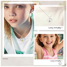 Maverileisure Softball/Volleyball/Basketball/Baseball Necklace for Teen Sport Accessories Jewelry Gifts for Mom Women Man, Brass, Cubic Zirconia