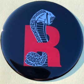 Unbranded FORD MUSTANG SVT COBRA R SNAKE WHEEL CAP DECALS EMBLEMS 2 1/2 INCH SET OF 4 NEW