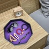 Gesserit Dice Board with Felt Pad, Purple Felt Lined PU