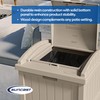 Suncast 33 Gallon Hideaway Trash Can for Patio - Resin