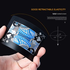 Merytes 2 Deck of Waterproof Poker Cards and Playing Cards with Flexible Plastic PVC and Classic Trick Cards