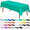 PARTY ULYJA Teal Plastic Tablecloths 2 Pack Disposable Table Covers