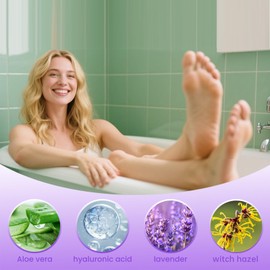 RICHENL Foot Peel Mask - Results in 7 Days Foot Peeling Mask Socks for Hard Skin, Dry Cracked Feet Exfoliating Callus Remover & Moisturising Socks for Soft, Smooth Feet - Lavender Extract,2 Pairs