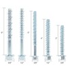HROMIGRY 1/2" x 3" Concrete Screws (12 Pack) 1/2 inch