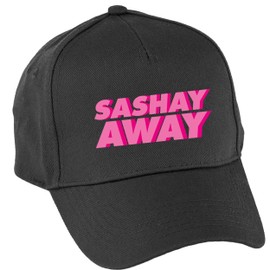 Hippowarehouse Sashay Away Baseball Cap hat Premium Printed 5 Panel OneSize Adults Black