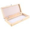Lyaciomn Wooden Slide Storage Box, Holds 50 Slides, Microscope Slide
