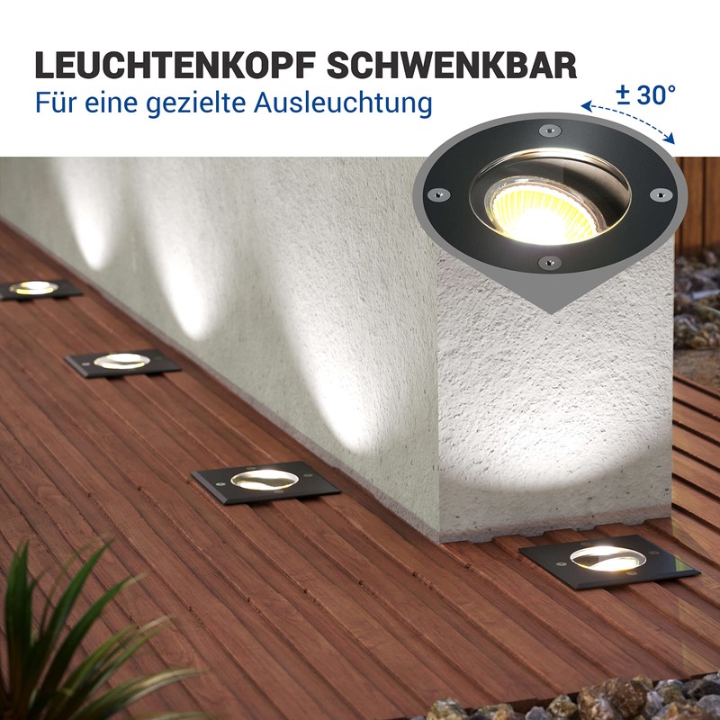 lambado® LED Floor Spotlight for Outdoor Use with RGB Colour