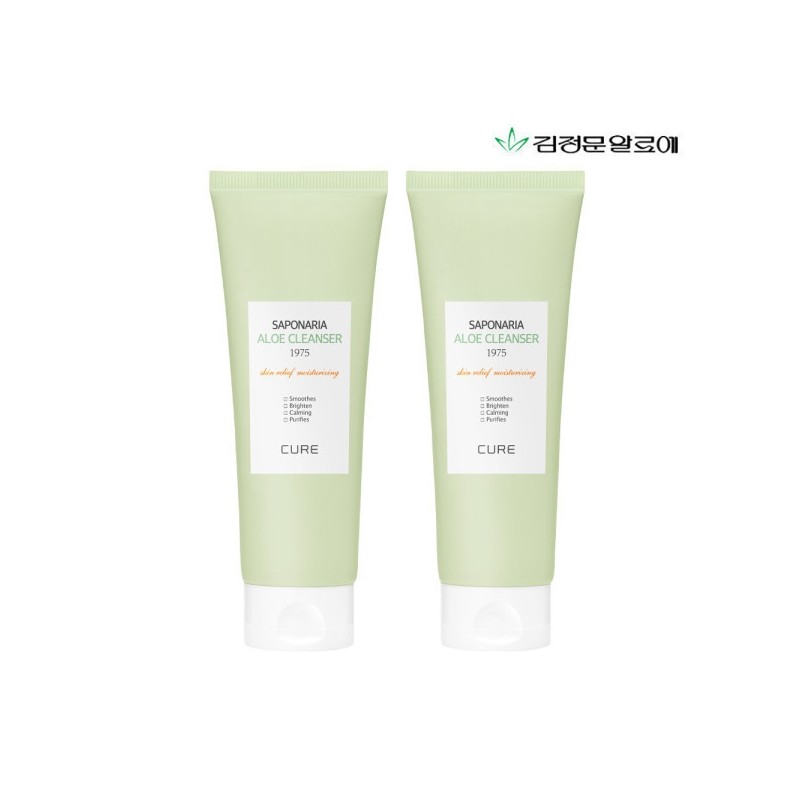 (1+1) Kim Jeong-moon Aloe Cure Saponaria Aloe Cleanser 150g /