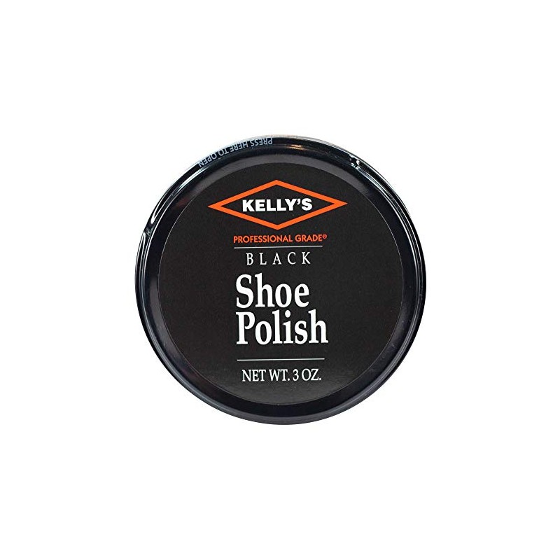 Fiebing's Kelly's Professional Paste Wax Shoe Polish Black 3oz
