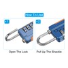 PATIKIL Security Steel Cable with 4 Digit Combination Lock, 6.5Ft