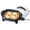 Presto 06620 11-Inch Electric Skillet,Black/White