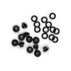 We R Memory Keepers Eyelets & Washers Standard-Black Pkg, Brass,