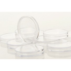 MC.Sammler Coin Capsules for 10 Euro, 20 Euro, 25 Euro, 10 DM Coins, Capsules 32.5 mm, Pack of 100, Silver Coins, Collector's Coins, Commemorative Coins,