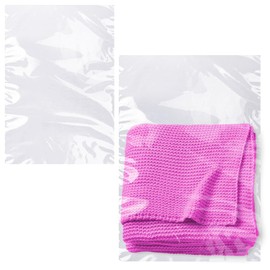 APQ Clear Packing Bags, 18 x 24 Inches. Pack of 500 Clear Poly Mailers. 2 Mil Clear Shipping Bags with Open Top. Waterproof Clear Packaging Bags for Small Items