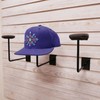 Slatwall Single Hat Display, Millinery Headwear Display Rack with Foam