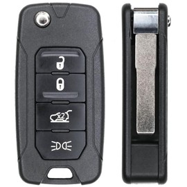 Replacement Flip Key Fob for Fiat 500X 2019 FCC 2ADFTFI5AM433TX Part Number FI5-AM433TX FI5AM433TX