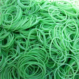 Hamosky Rubber Band Paper Bills Dollars Money Elastic Stretchable Bands 500Pcs，Size 38mm /1.49 Inches (Green)