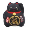 Feng Shui Money Box, Marubuku Maneki Neko, Black