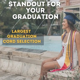 Honors Graduation Graduation Honor Cord | Perfect for College University, High School Graduation Regalia Cords Designed in the USA 200 Plus Color Selection | Lavender/Maroon with Blocked Tassel