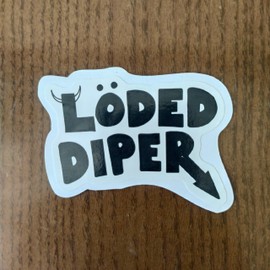 (Pack of 3) Rodrick Rules Diary of Wimpy Kid Loded Diper Sticker 3 inch