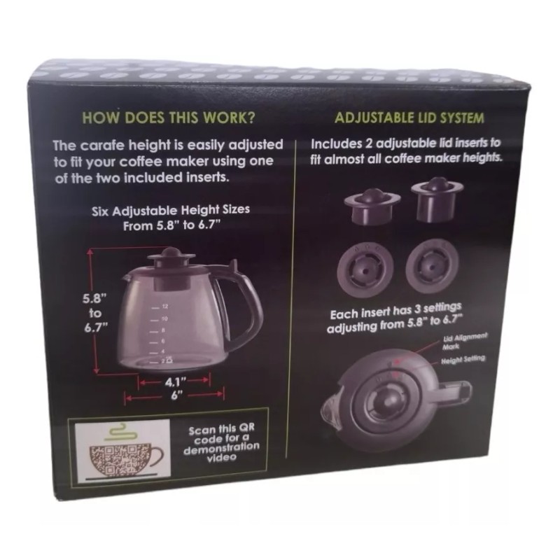 Schott Duran Jarra Cafetera Universal 12 Tazas Con Asa Y