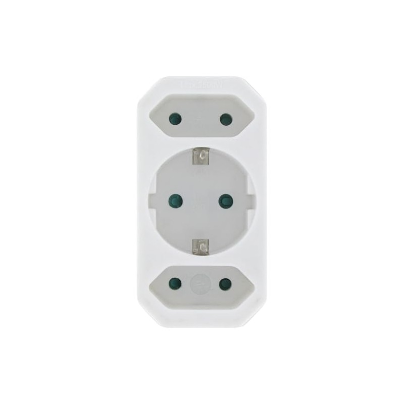 Kopp 177602009 European and Earthing Contact Adapter, White