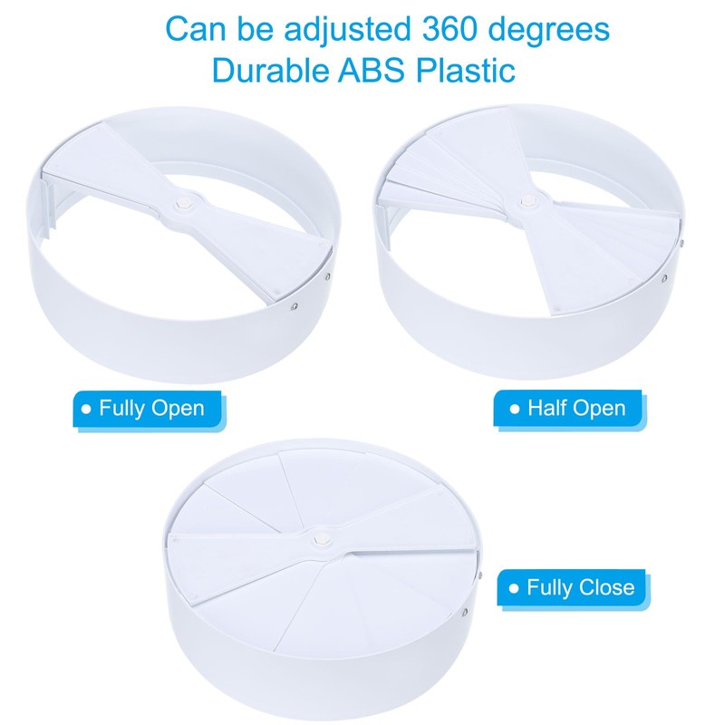 PATIKIL 12 Inch Round Air Vent Cover, 1pcs ABS Adjustable