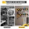 BJONKZ Garage Tool Rack Wall Mount – 48 inches Heavy-Duty