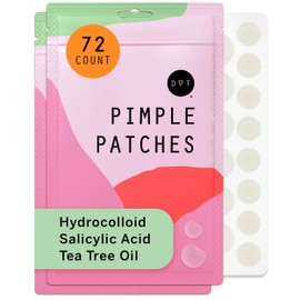 Dot Pimple & Zit Patches for Face – All-Natural Custom Triple-Action Formula Absorbs, Clears & Brightens Acne Spots with Hydrocolloid, Vitamin C, Tea Tree Oil & Salicylic Acid (8 & 12 mm, 72 ct)