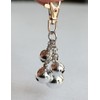 Bear bells Bell Keychain Pet dog Bells Silver