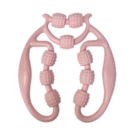 Massage Roller, Massage Roller Legs, Massage Roller with Handle Leg, Leg Massager, Cellulite Deep Tissue Massage Arm, Roller Leg Roller Massager for Blood Circulation for Muscles Deep Tissue, Pink