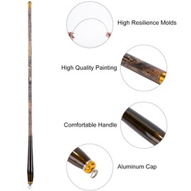 Goture Telescopic Pocket Mini Fishing Pole, Portable Small Handle Fishing Pole, Ultralight High Strength Stream River Dike Lake Fishing Rods, 6FT, 19 Tone