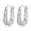 VONALA Celtic Hoop Earrings 925 Sterling Silver Celtic Knot Huggie