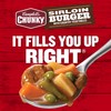 Campbell’s Chunky Soup, Sirloin Burger With Country Vegetable Beef Soup,