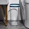 ASelected Slim Trash Can, 12L, Clear Plastic, For Bathroom, Kitchen,