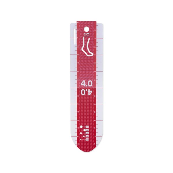 Prym 610738 Hand Measure 'Socke' 20 cm Hand Gauge, White,