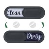 sourcing map Dishwasher Magnet Clean Dirty Sign Oval Magnetic Dishwasher