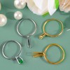 URROMA 4Pcs Wedding Ring Try-On Tool Ring, Gemstone Holder Ring