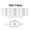 OG Secure | Sliding Thin T-Nut 20 Series M3-M5 -