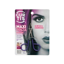 PROFESSIONAL Salon TWEEZERS with Easy Scissor Handle, The BEST PRECISION EYEBROW TWEEZERS Men/Women; PORTABLE Beauty tool for facial Hair, Ingrown Hair, Blackhead; Purple MADE IN MEXICO (UPDATED)