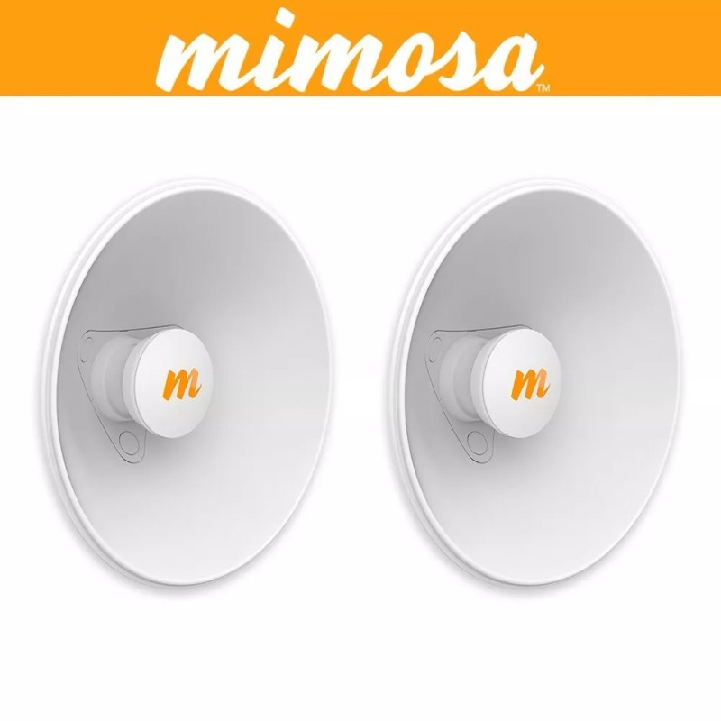 Mimosa N5-X20-2PACK 4.9-6.4GHz Modular Twist-on Dual-slant Antenna, 250mm Dish
