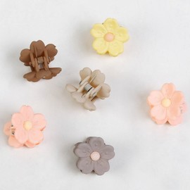 20Pcs Small Flower Daisy Hair Clips, TEBIEKOY Mini Hair Claw Clips Cute Jaw Clips Hair Pins Hair Barrettes Hair Clips for Women Fine Hair Tiny Flower Hair Accessories for Women