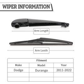 HODEE Rear Wiper Arm Blade Nut Set Replacement for Dodge Durango 2011-2022,Toyota RAV4 2019-2023,Rear Wiper Cover Accessories Assembly,Wiper Cap Set for Back Windshield Window,OE:68079870AA