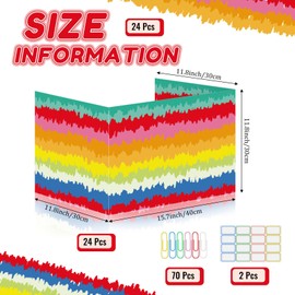 Cinrobiye 24 Pcs Inspirational Privacy Folders Standard for Students Cardboard Shields Test Privacy Boards Motivational Words Desk Dividers Shield for Classroom School Study Supplies (Tie-Dye)