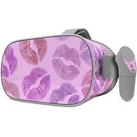 Decal Style Skin Wrap Compatible with Oculus Go Headset - Pink Lips (Oculus NOT Included)