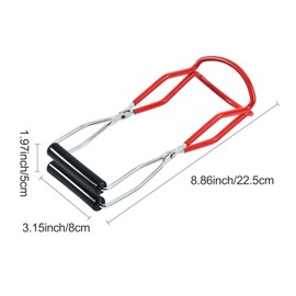 Glass Lifter Preserving, Glass Lifter Tongs, Preserving Jar Lifter Tongs, Canned Glass Lifter, Stainless Steel Glass Lifter, Glass Grabber with Non-Slip Handle, for Home Kitchen