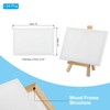 PATIKIL 6x4 Canvas Boards for Painting, 24Pack Cotton Wood Frame